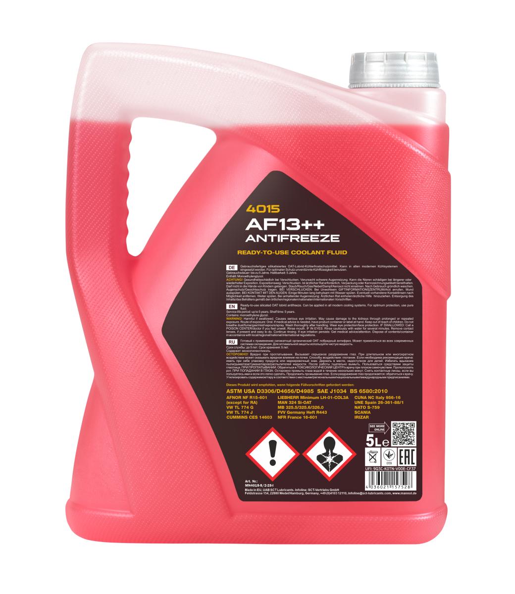płyn chłodn. 5L fiolet AF13++ Mannol -40C/+125C Sct Mannol MN4015-5