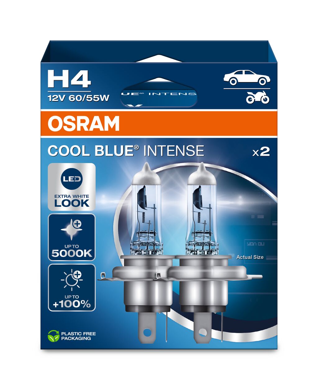 Żarówki Samochodowe Osram Cool Blue Intense NextGen H4 60/55 W Kpl 2 szt.