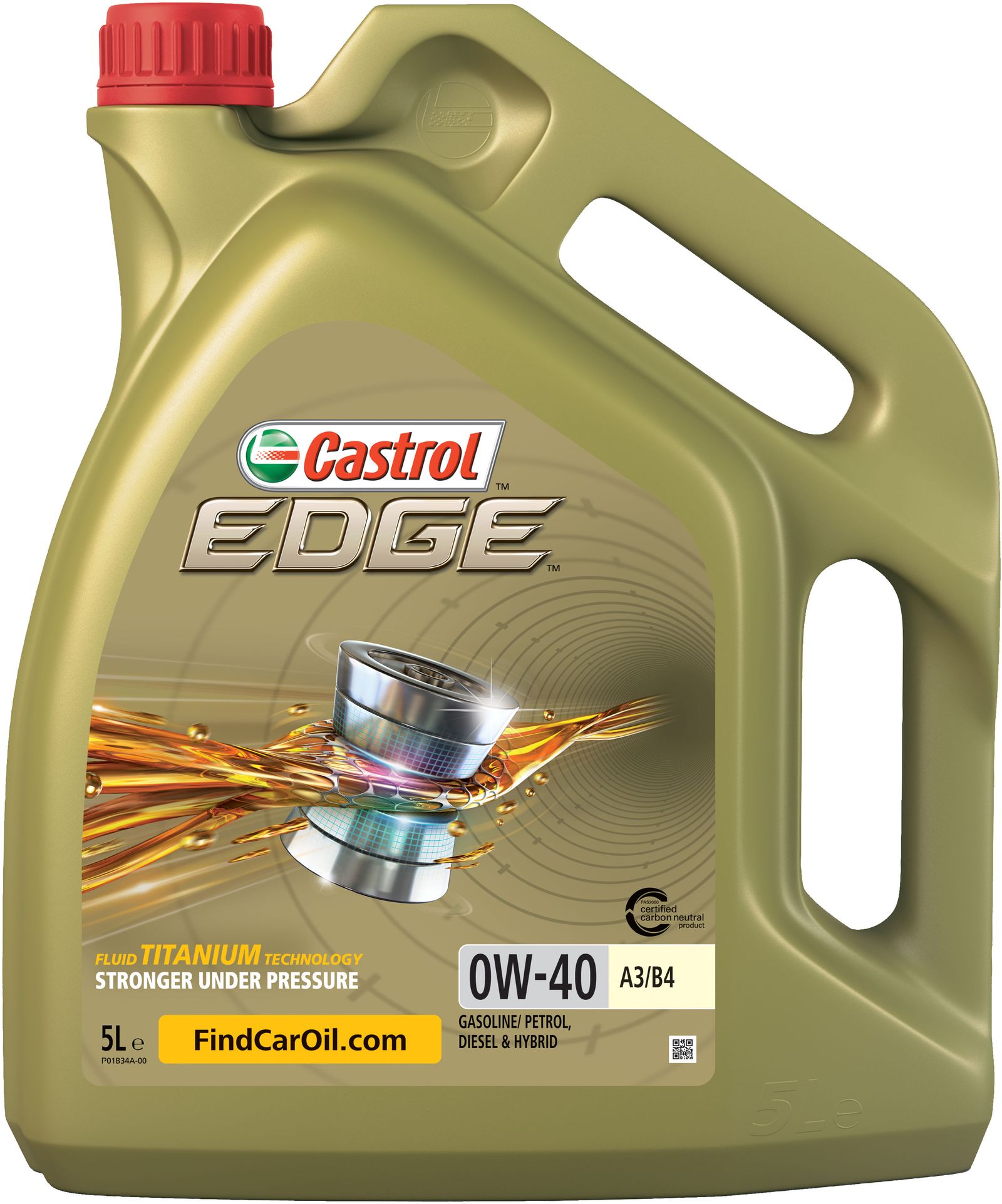 Motorový Olej 0W-40 5L Castrol Edge A3/B4 Titanium Fst 0W-40 5L Edge A3/B4