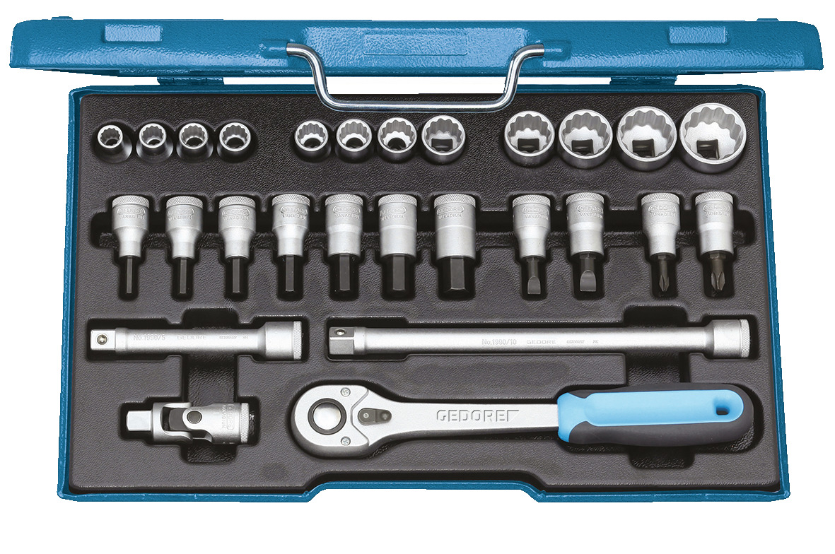 Sada nastrcne klice 1/2" D19IMU-10 27ks. Gedore
