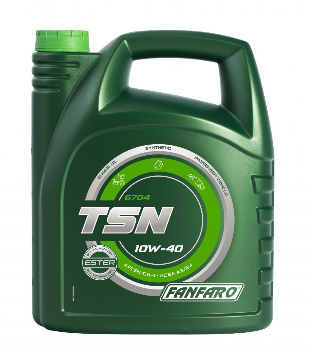 FF6704-5 Olej Fanfaro 10W40 5L Tsn SN/CH-4 A3/B4 502.00 505.00
