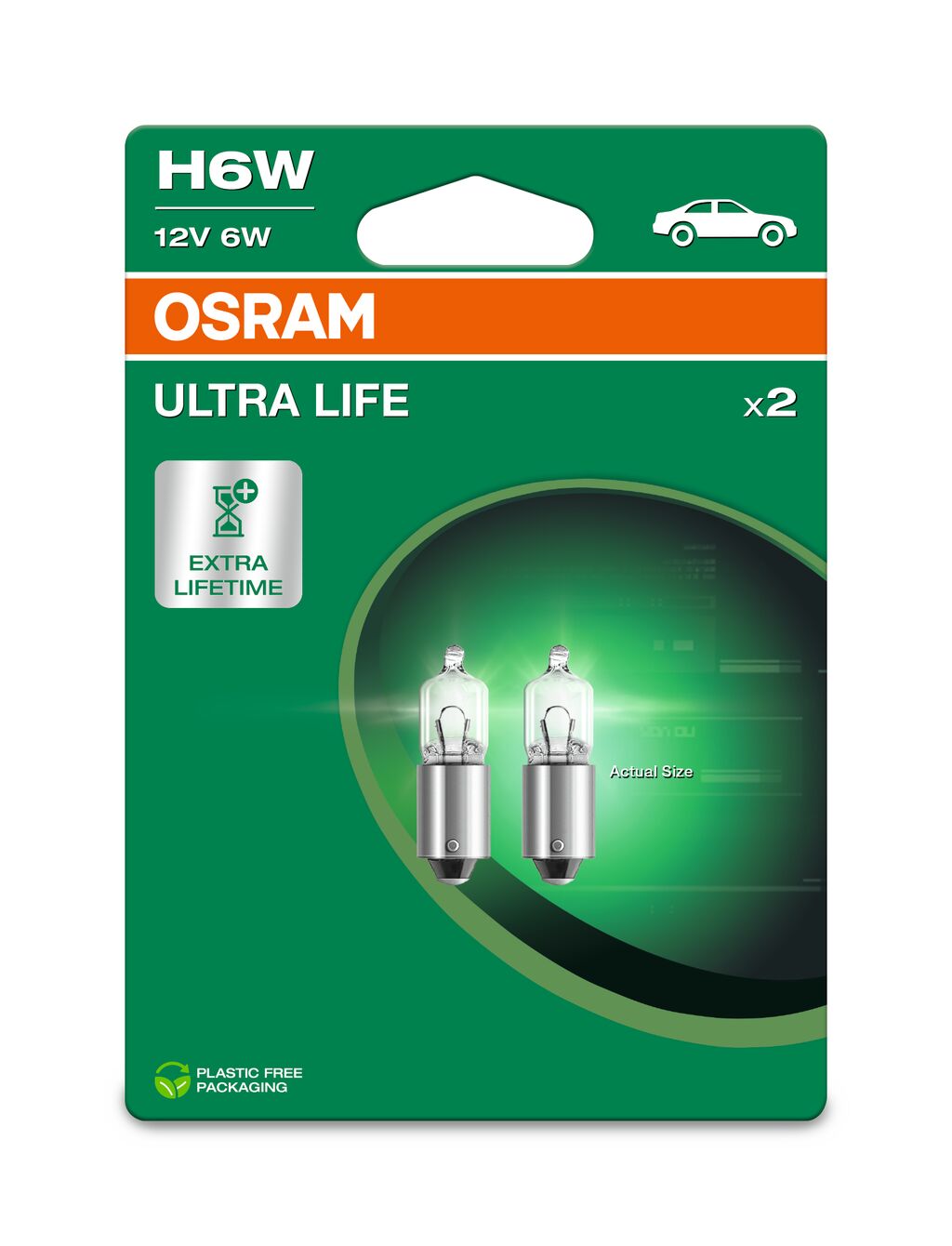 Żarówka 12V 6,0W BAX9S H6W /ultralife/ /KPL.2SZT./ Eco