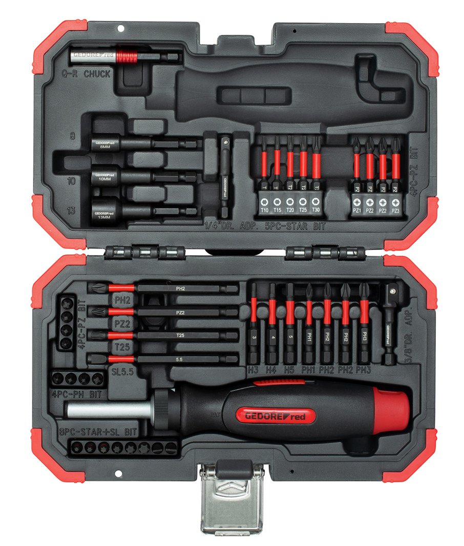 Magnetický skrutkovač 1/4" sada skrutkovacích bitov 43 dielov Gedore33003043