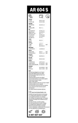 Bosch 3397007047 List stěrače