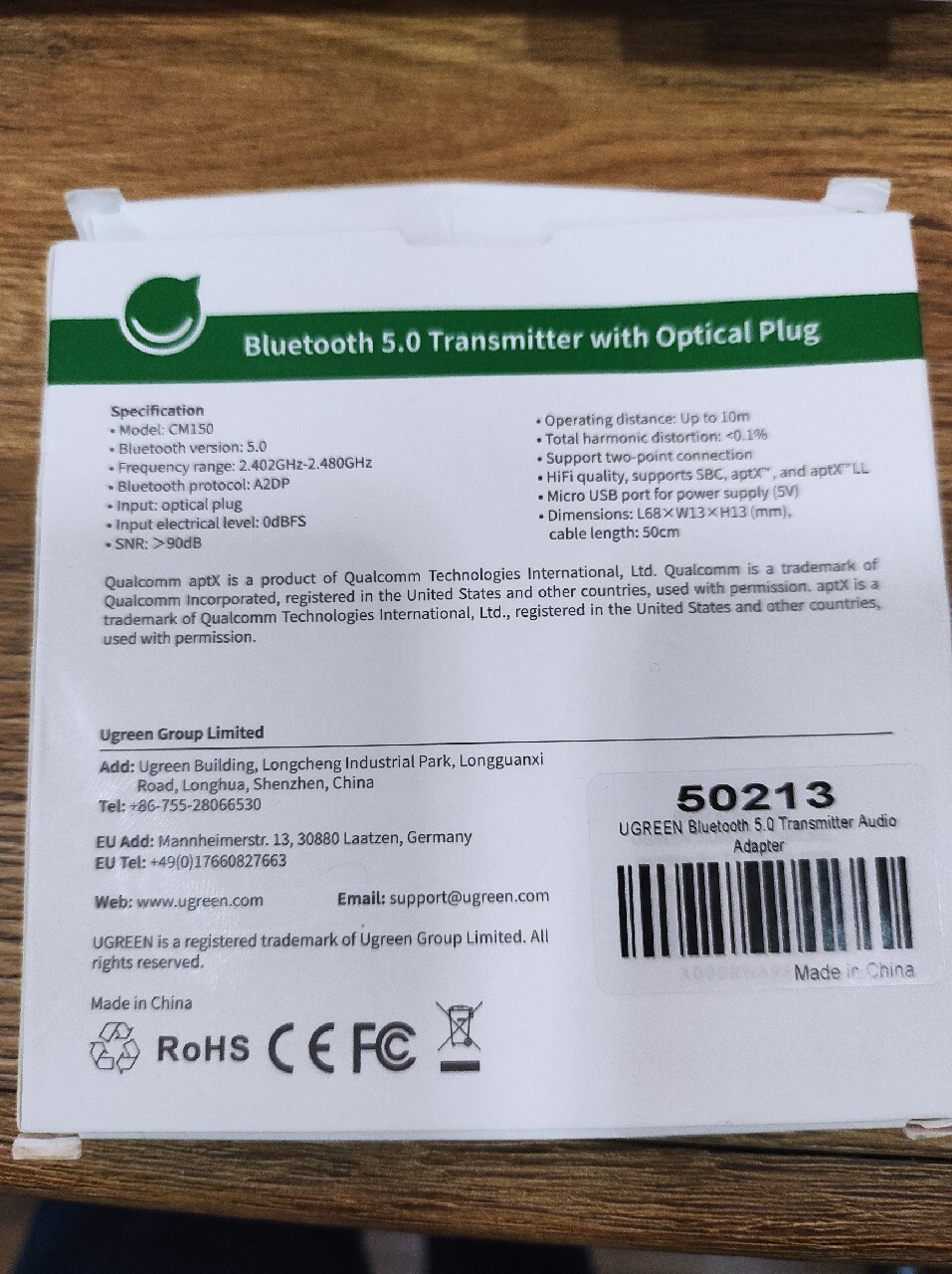 Adapter Bluetooth Ugreen CM150 Konin Kup teraz na Allegro Lokalnie