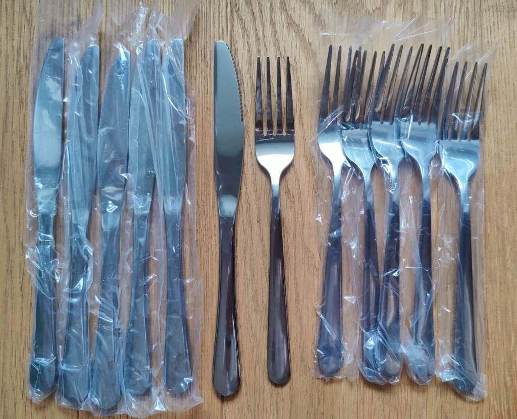 NOWE Sztućce Ikea MARTORP 12 szt noże widelce Warszawa Kup teraz na