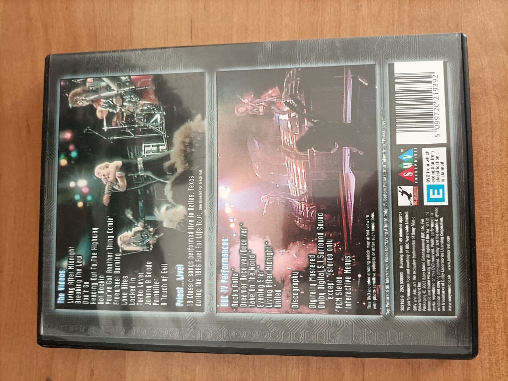 JUDAS PRIEST Electric Eye DVD 2003 Sony Warszawa Kup teraz na