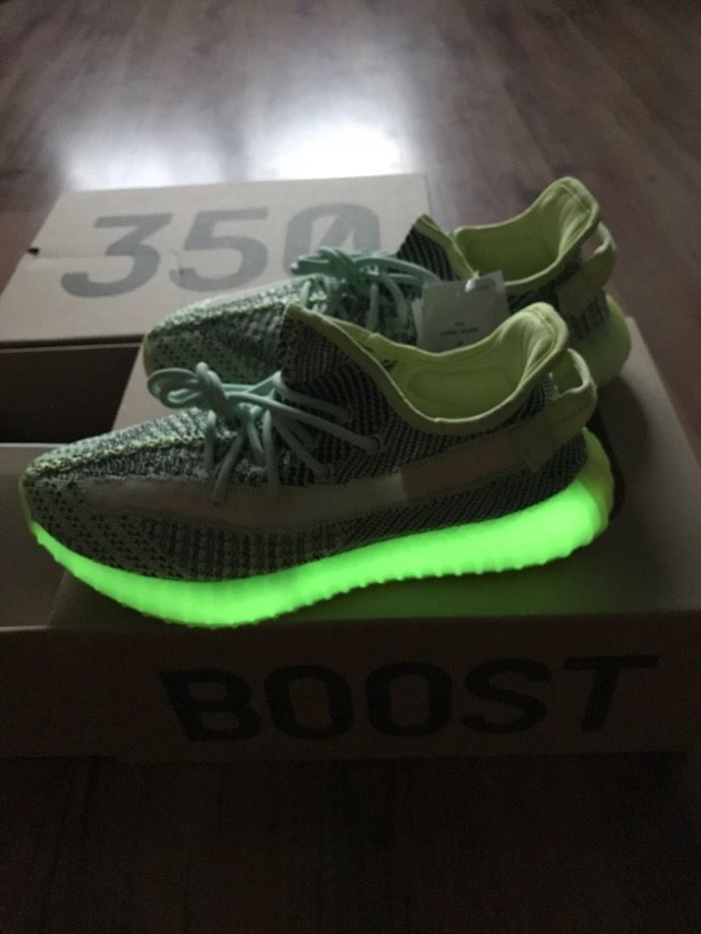 yeezy green reflective
