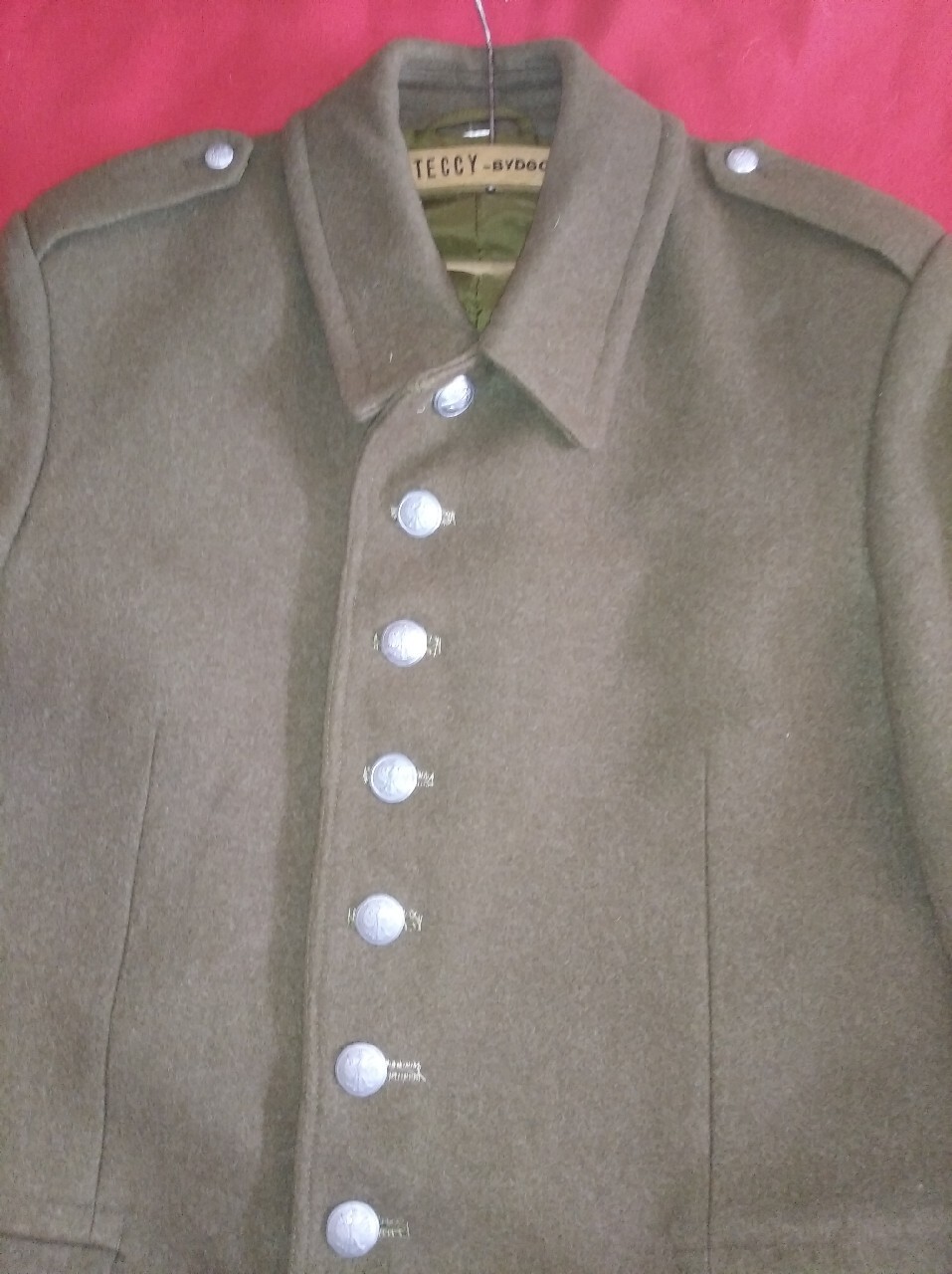 Płaszcz wojskowy LWP, sukno mundurowe. | Kobylany | Licytacja na ...