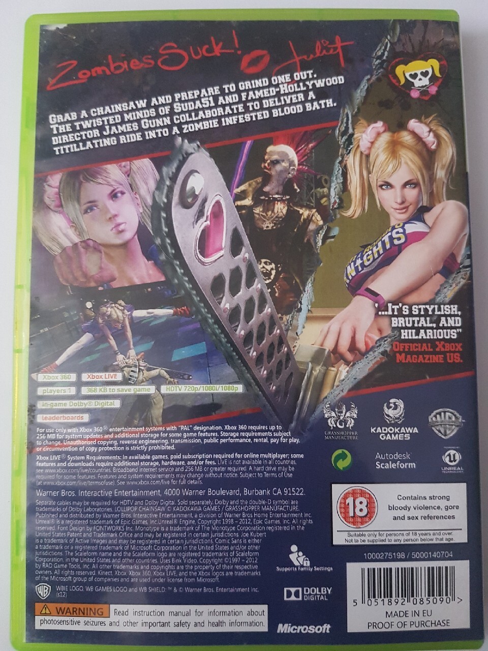 Xbox 360 lollipop chainsaw Gębałka Kup teraz na Allegro Lokalnie