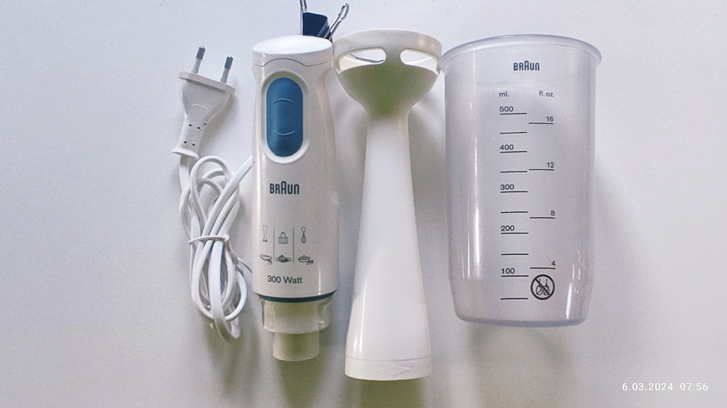 BRAUN 4179 BLENDER RĘCZNY 300W z pojemnikiem 500ml Bielany