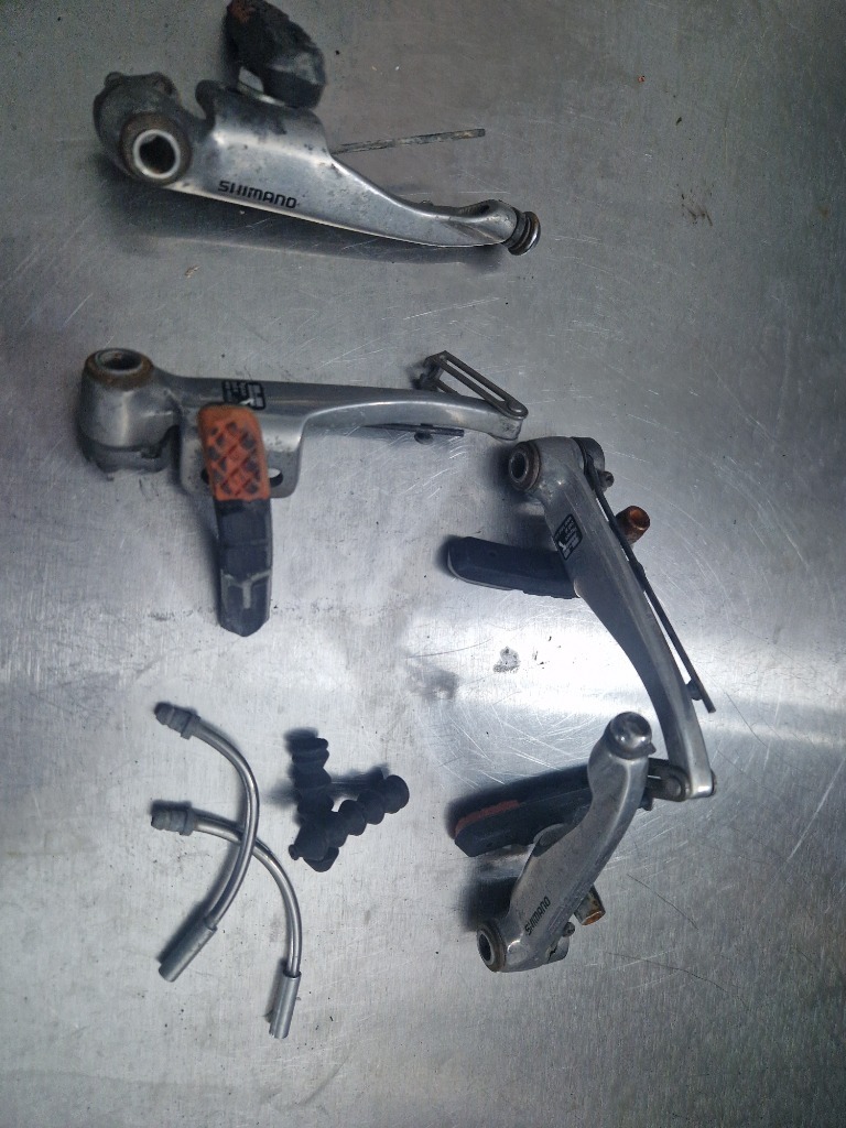 VTT vintage rétro années 90 Shimano Deore LX BR-M600 V-Freins Argent