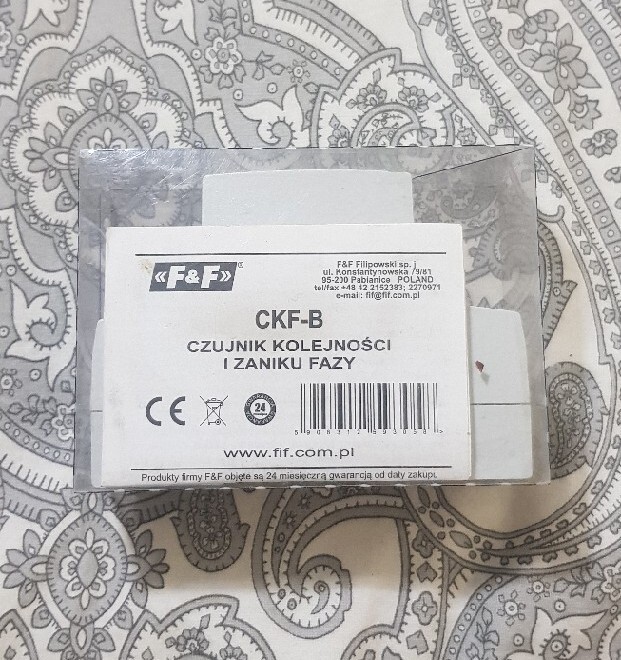 F&F Czujnik kolejności i zaniku fazy CKF-B | Gliwice | Kup teraz na ...