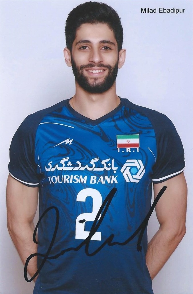 Milad EBADIPUR oryginalny autograf SIATKÓWKA IRAN Warszawa Kup