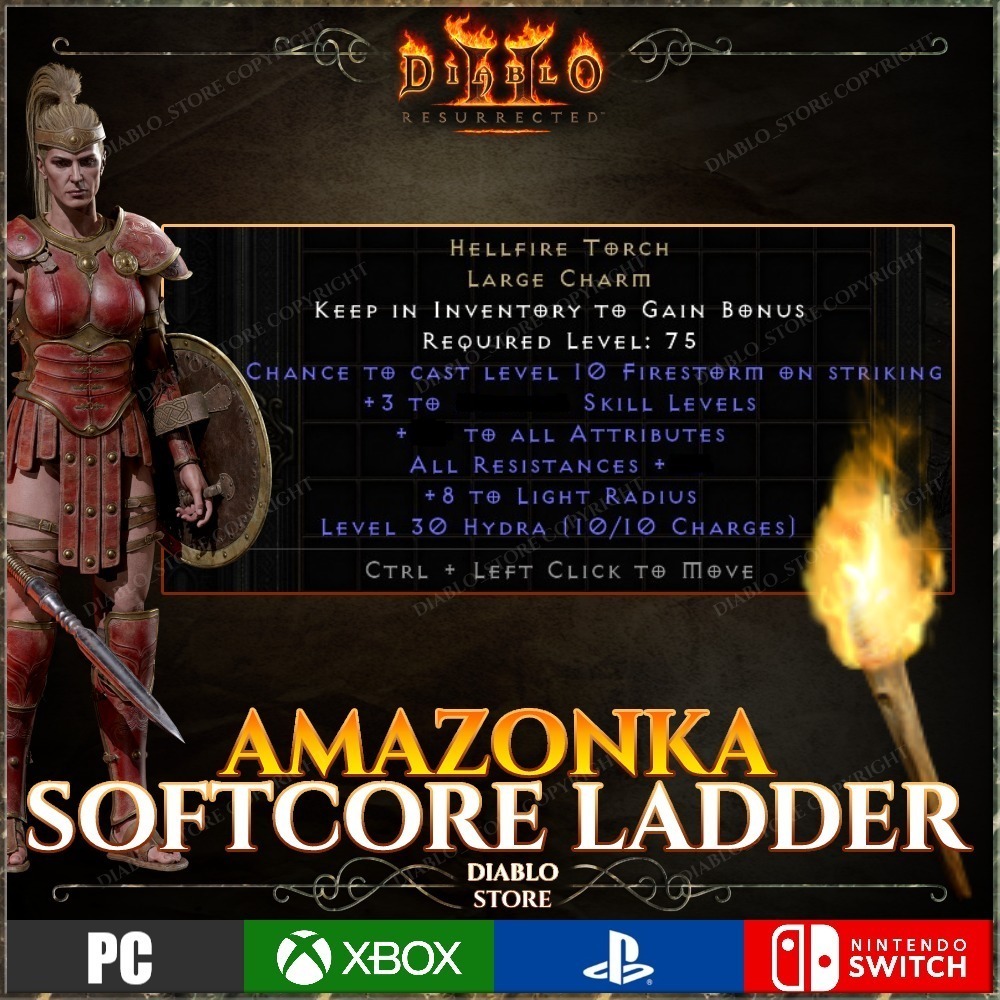 Diablo 2 Resurrected LADDER Amazon Torch Pochodnia Wiśniewo Kup teraz na Allegro Lokalnie
