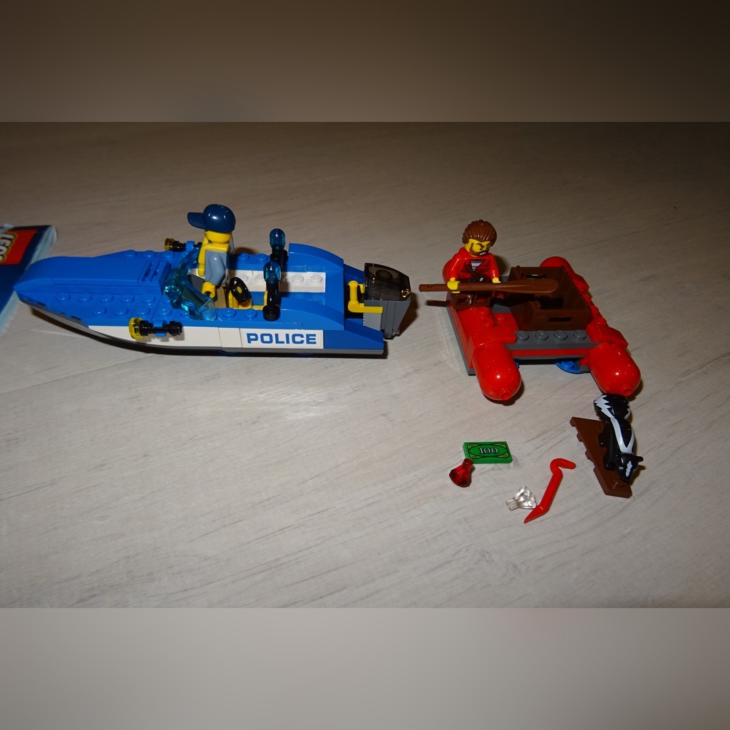 Lego City 60176 Ucieczka rzeką motorówka policja | Kamionki | Kup teraz ...