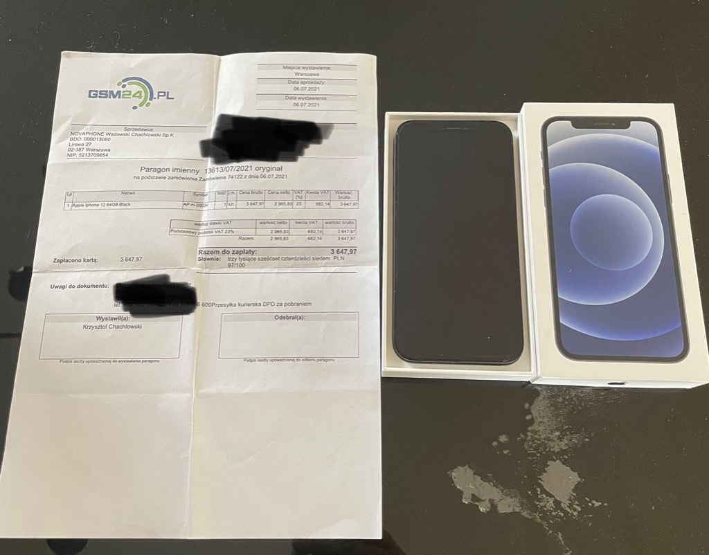 Telefon Iphon 12 64GB Black Świnoujście Kup teraz na Allegro Lokalnie