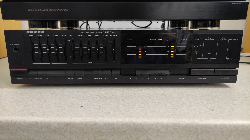 Wzmacniacz Grundig V8200 MK II 2x 50W korektor Frampol Licytacja na