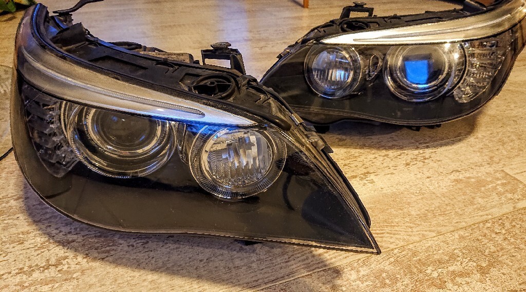 Bmw e60 lampy Dynamic Xenon Lewa/Prawa Anglik | Czchów | Kup teraz na ...