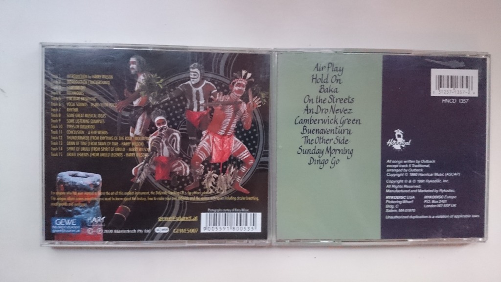 Didgeridoo płyty CD zestaw Baka Outback Warszawa Kup teraz na