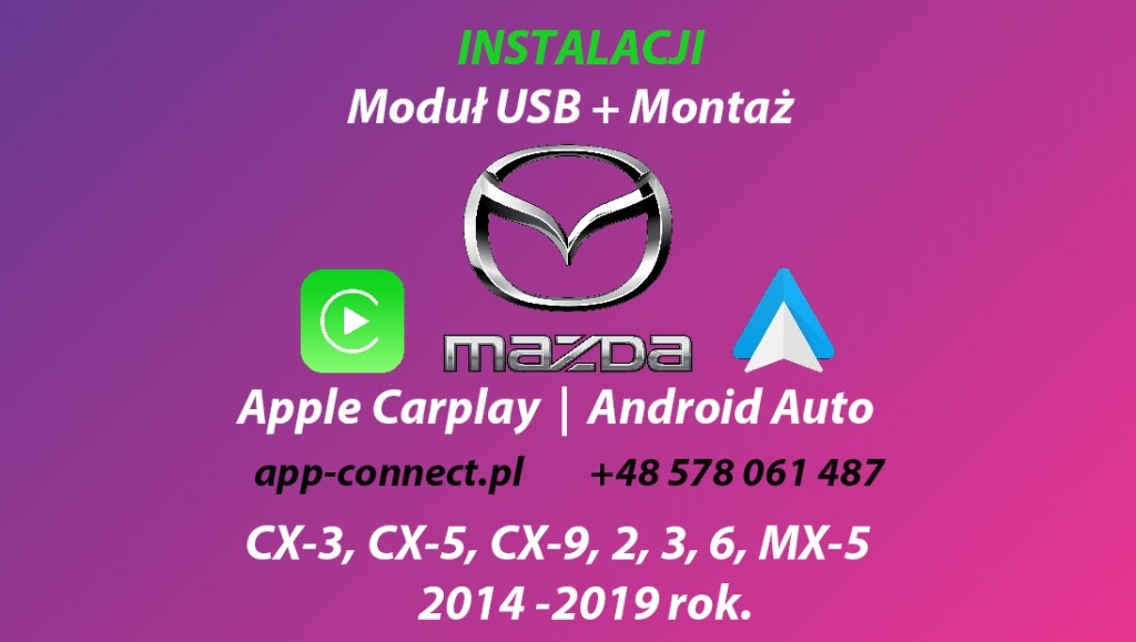 Aktywacja Appconnect Carplay Android auto VW Poznan Ogłoszenie na