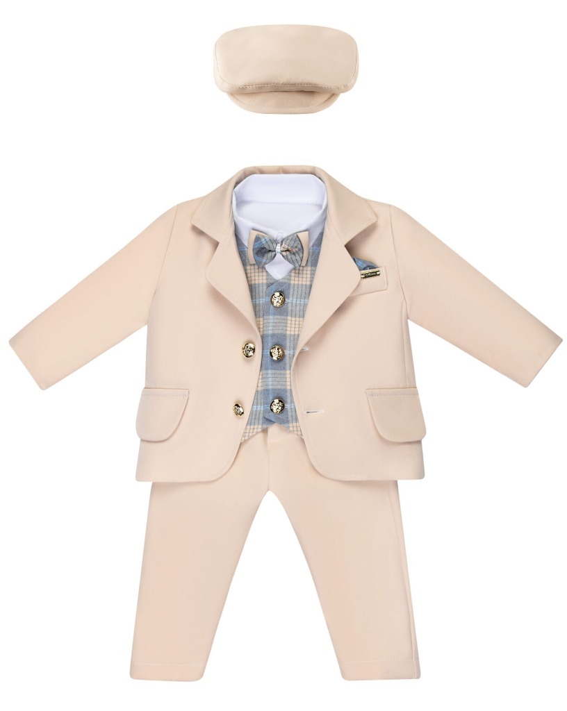 Костюм для хрещення бежевий розмір 68 Gracjan