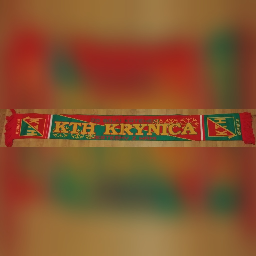 Szalik KTH Krynica lata 90 Idealny Łódź Licytacja na Allegro Lokalnie