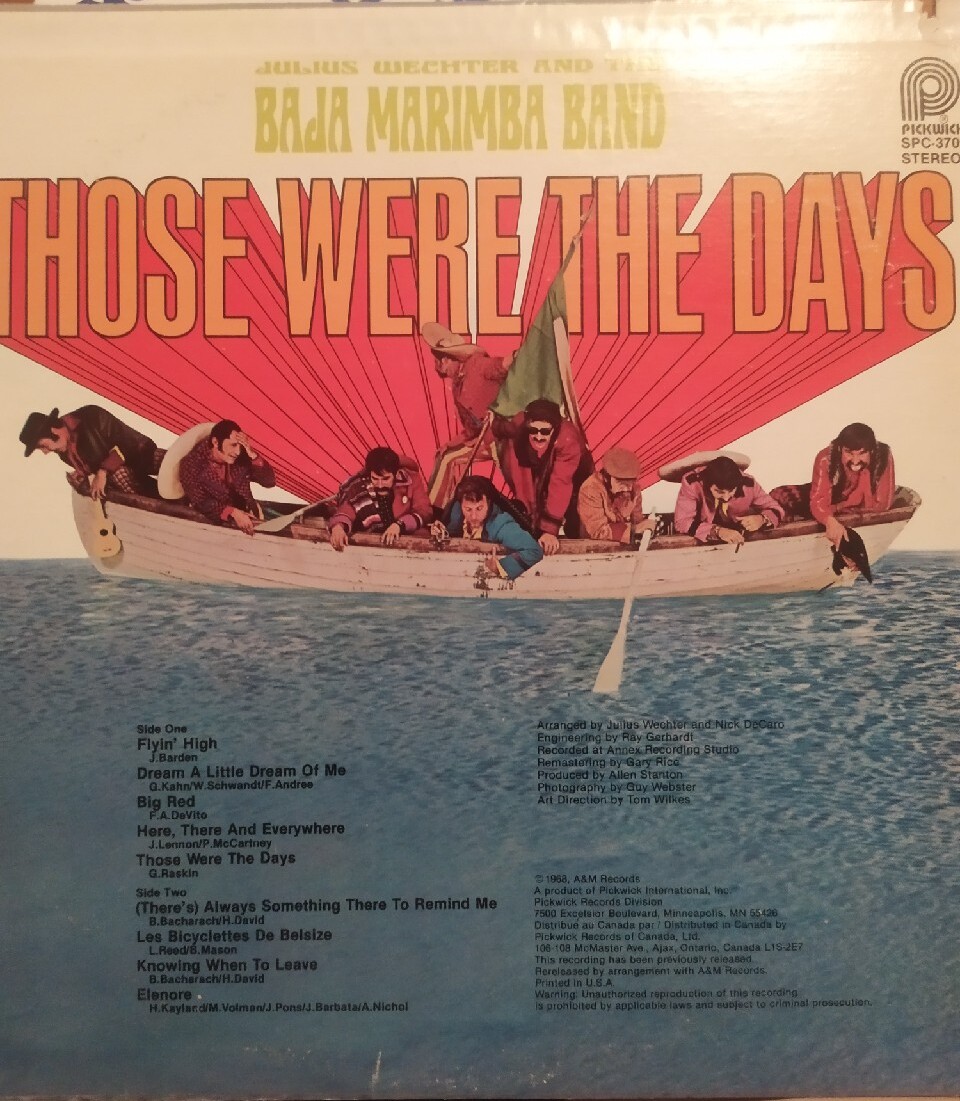 The Baja Marimba Band Those Were The Days lp Pakosławsko Kup teraz na Allegro Lokalnie