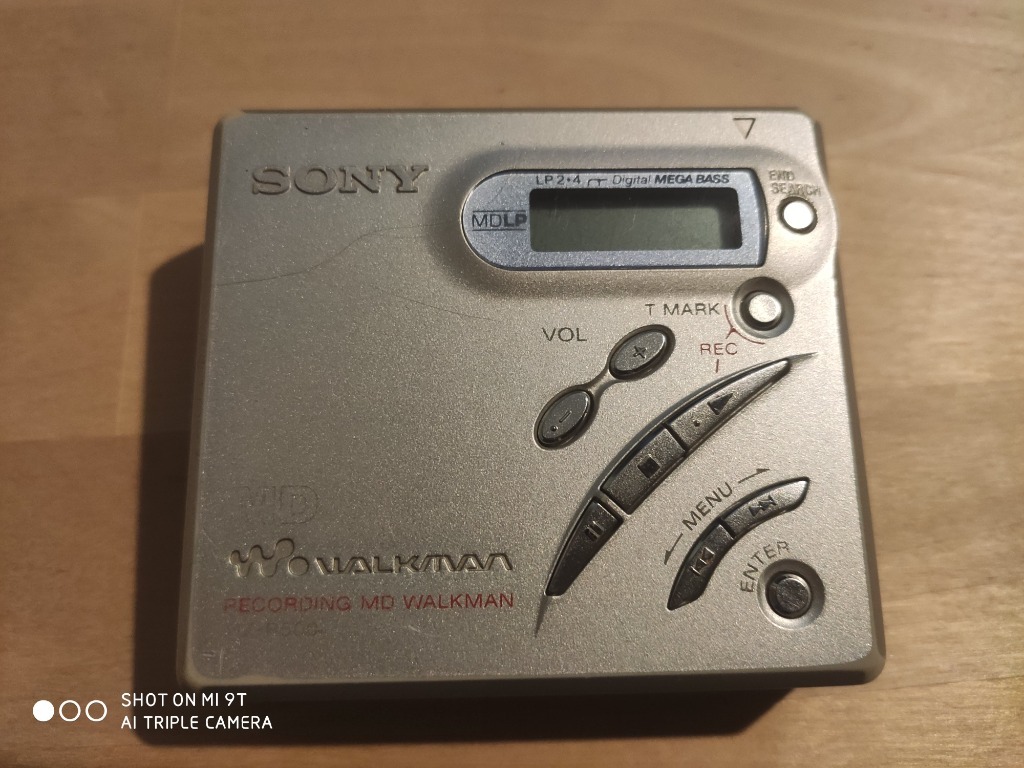 Minidisc walkman MZR500 Nagrywa Sprawny Łódź Kup teraz na Allegro