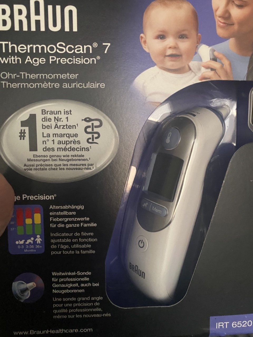 Termometr BRAUN Thermoscan 7 IRT6520 Katowice Kup teraz na Allegro Lokalnie
