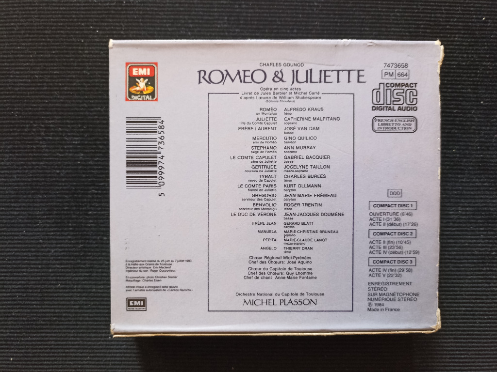 GOUNOD Romeo et Juliette Kraus Plasson EMI Okazja Warszawa Kup