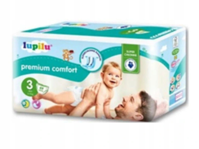 Подгузники Lupilu Premium Comfort 3 Midi 4 9кг 49шт