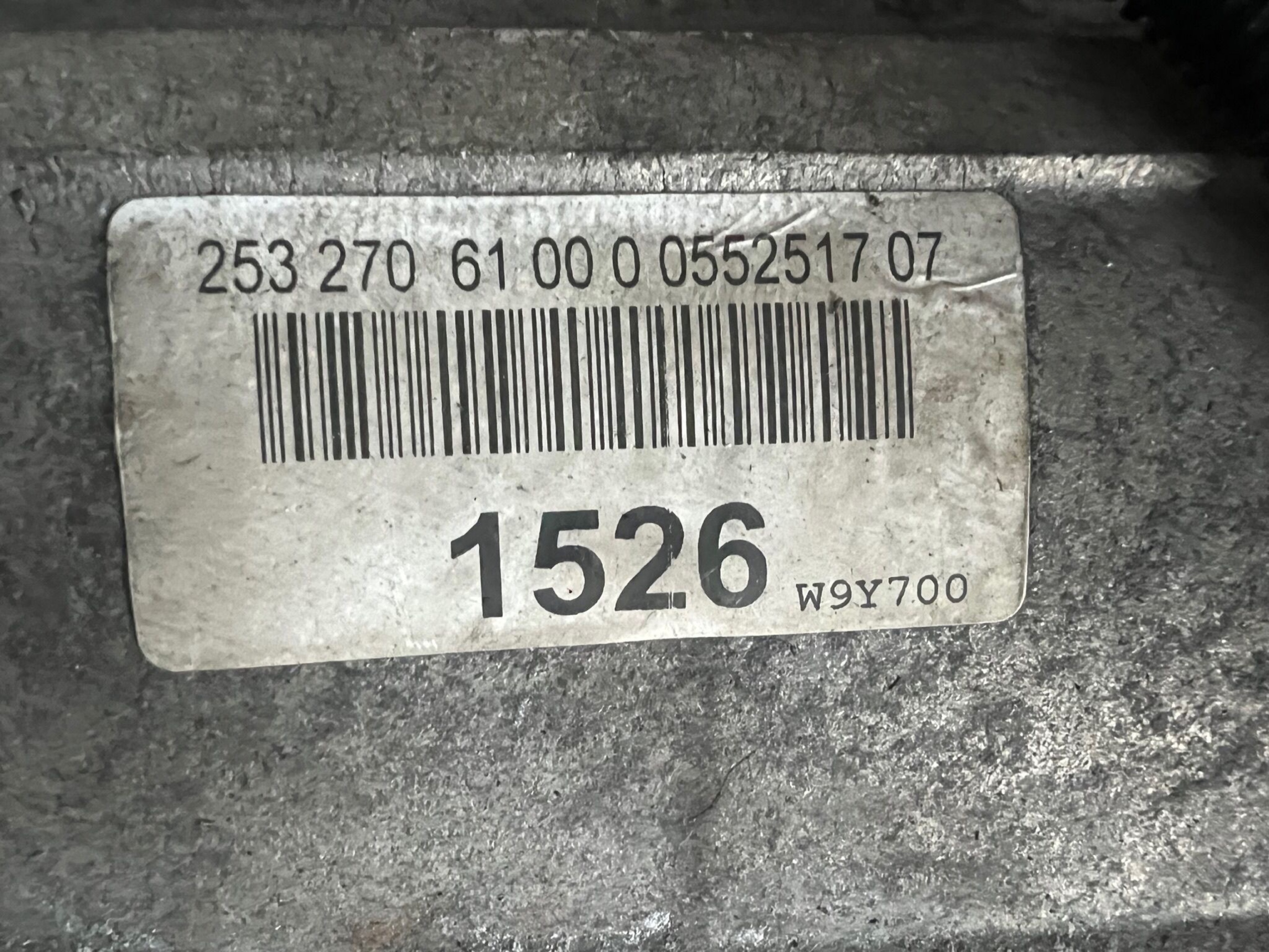 КОРОБКА ПЕРЕДАЧ MERCEDES W222 W9Y700 