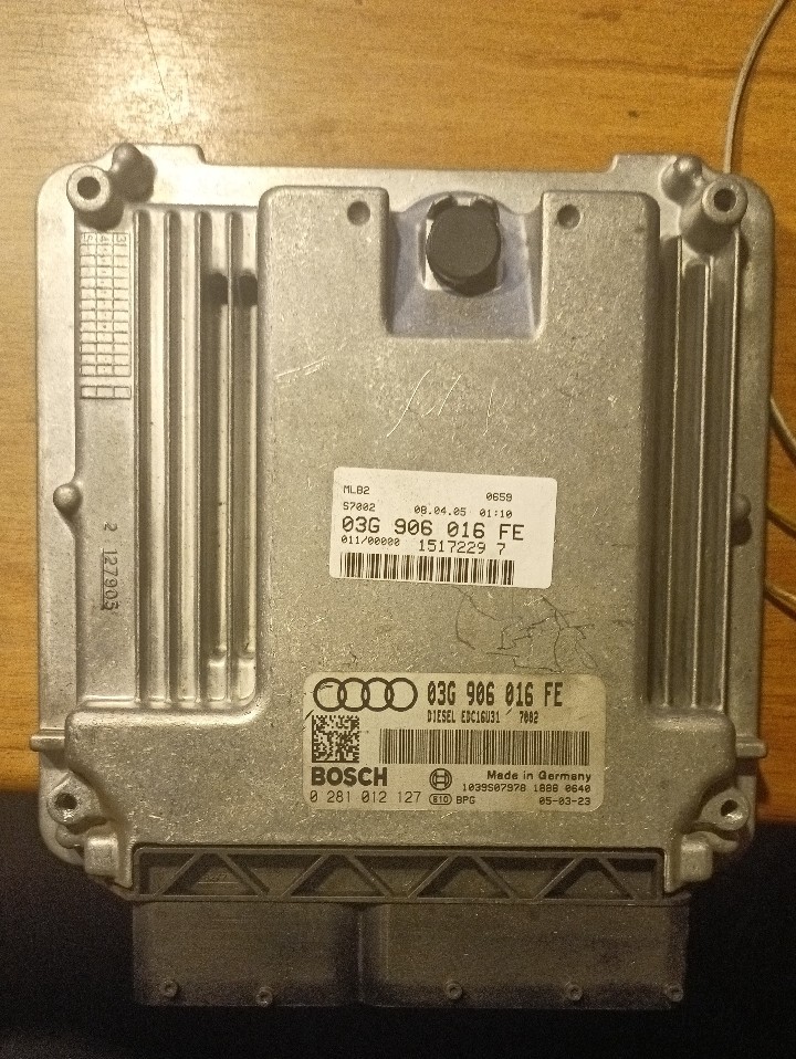 КОМП'ЮТЕР ECU AUDI 1.9 03G906016FE 0281012127 IMMO ВИКЛЮЧЕНИЙ 