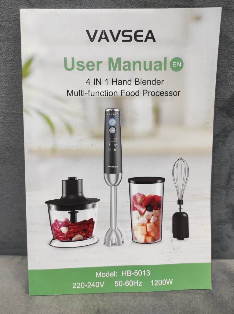 VAVSEA Hand Blender Owner's Manual