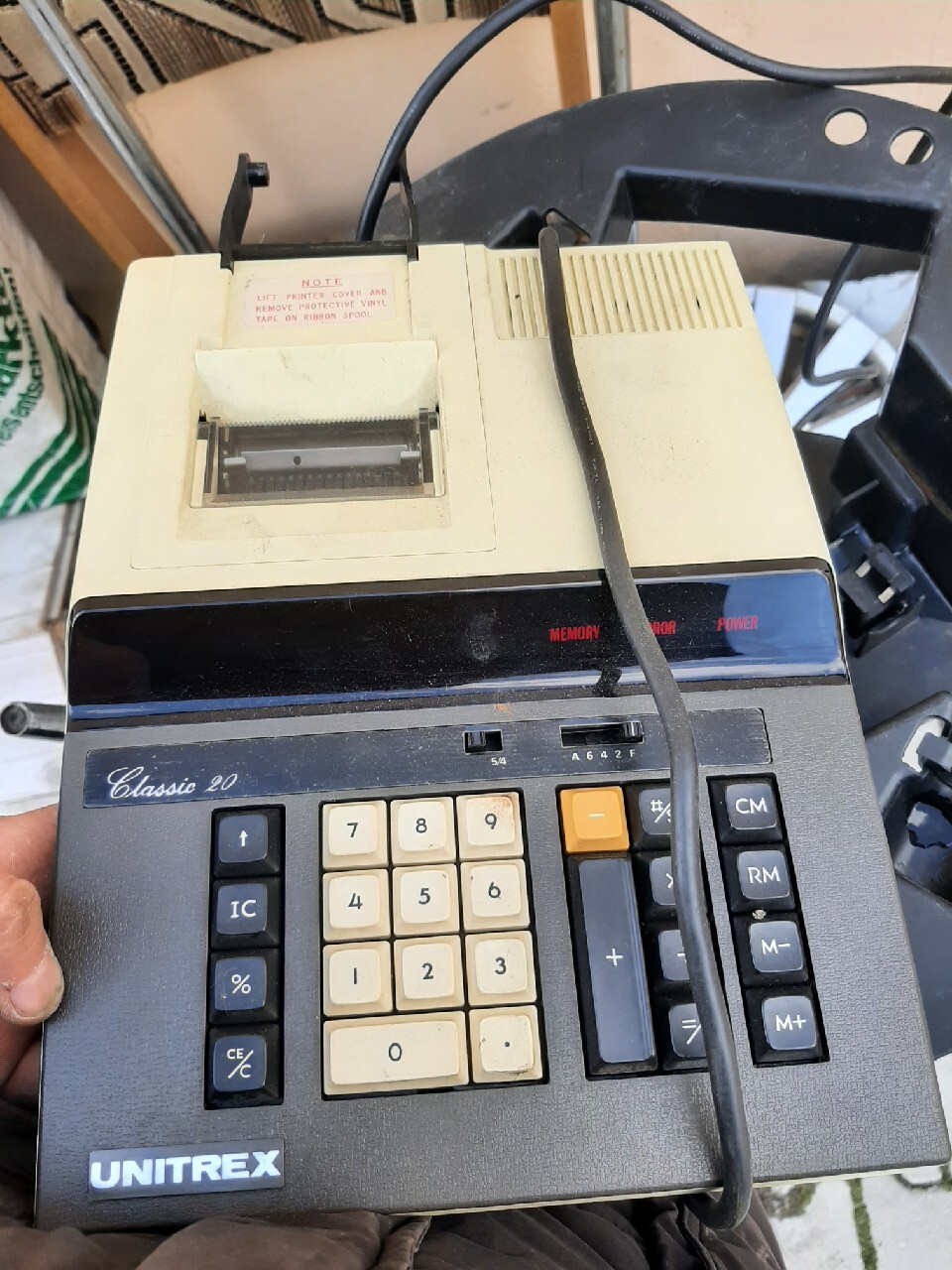 Kasa fiskalna kalkulator Unitrex Classic 20 USA Opatowiec Licytacja