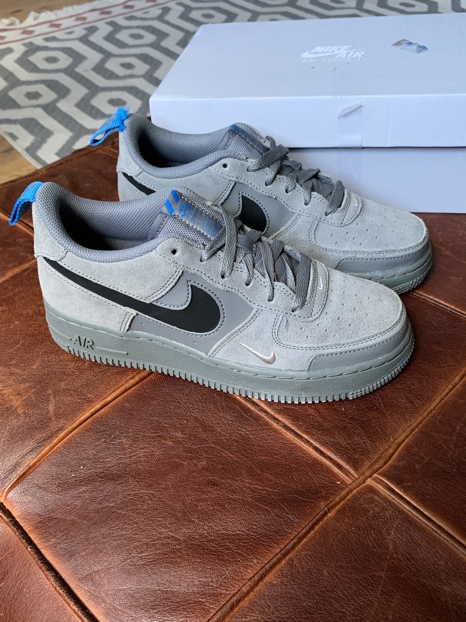 Buty Nike air force 1 Gs smoke grey 38 5 zamszowe Rzeszow Kup teraz na Allegro Lokalnie