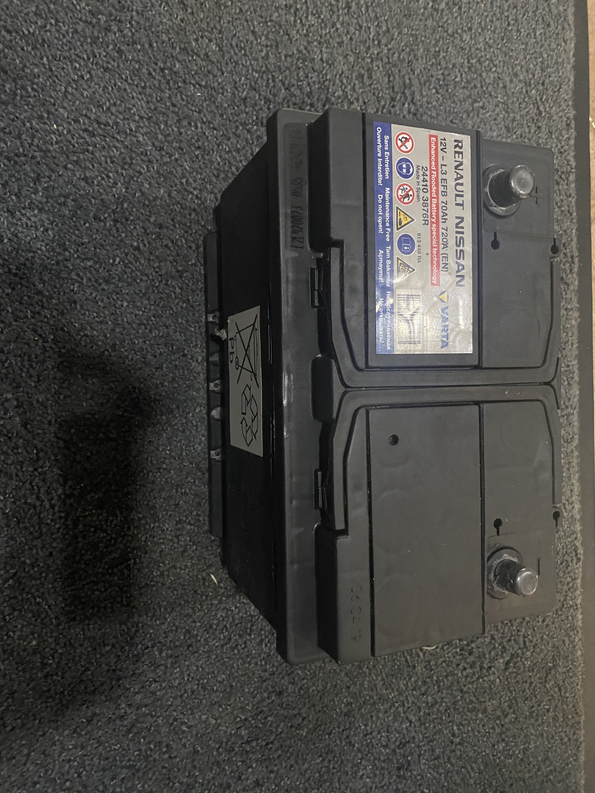 akumulator renault nissan L3 EFB 70Ah 720A | Marki | Kup teraz na ...