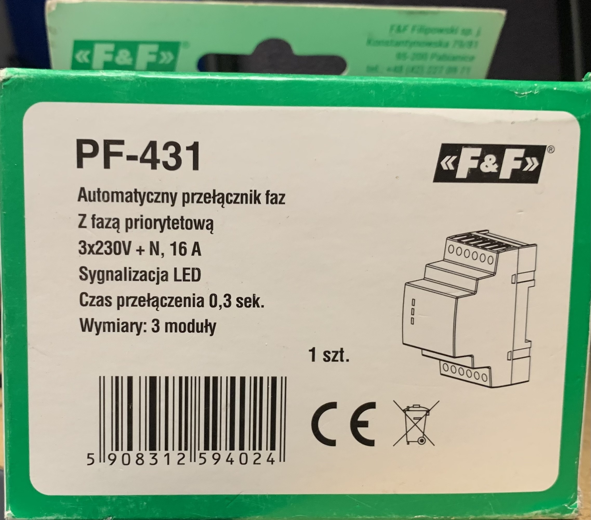 Automatyczny Przełącznik faz F&F PF-431 | Inowrocław | Kup teraz na ...