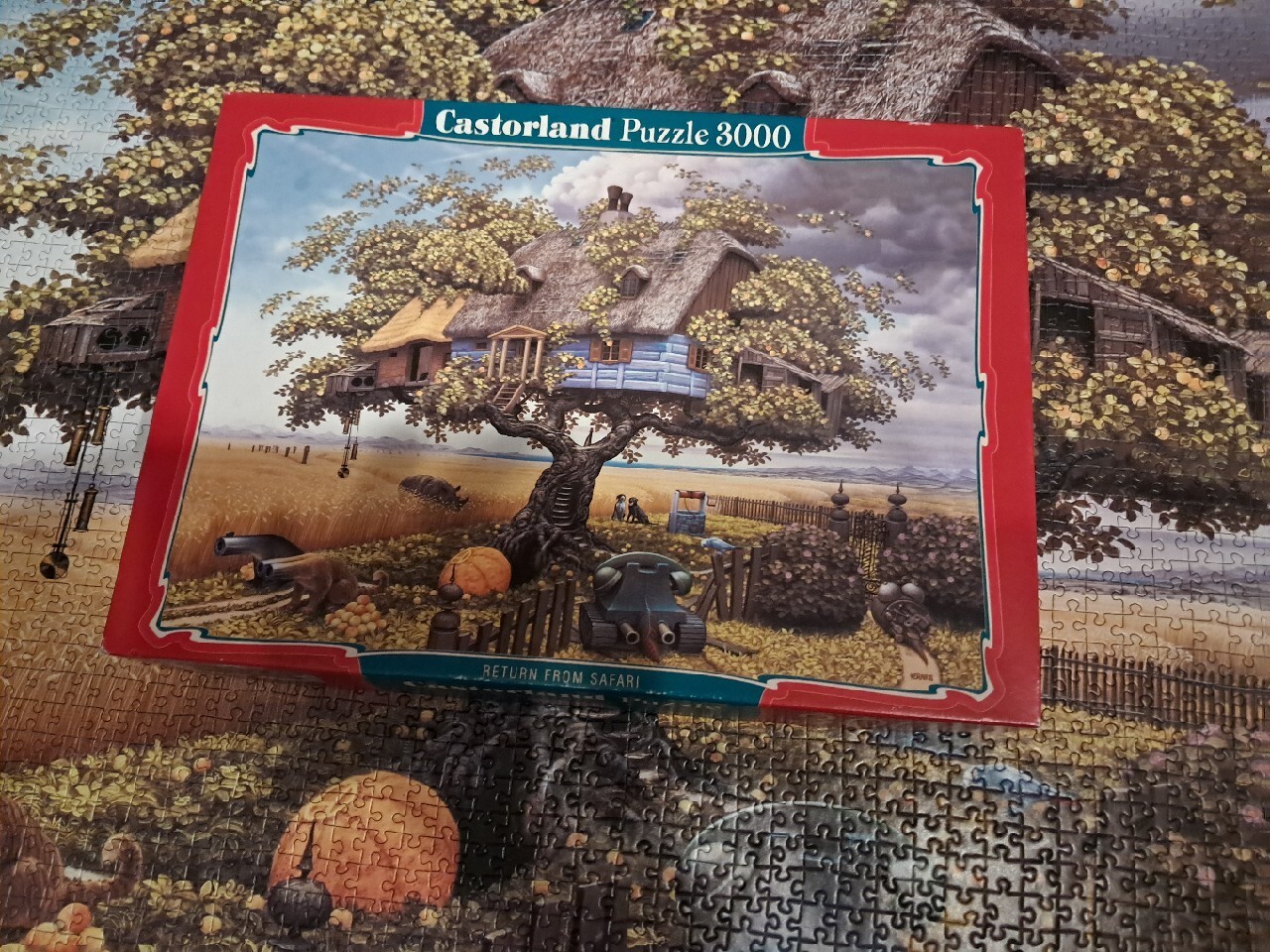 Puzzle Castorland 3000szt, Jacek Yerka, Return Żukowo Licytacja na