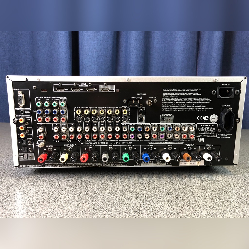 Amplituner Onkyo TXSR805 stan perfekcyjny 1 wł. Racibórz Kup teraz