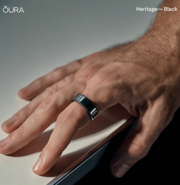 Oura Ring Gen3 Heritage Black rozmiar US10, nowy | Poznań | Kup