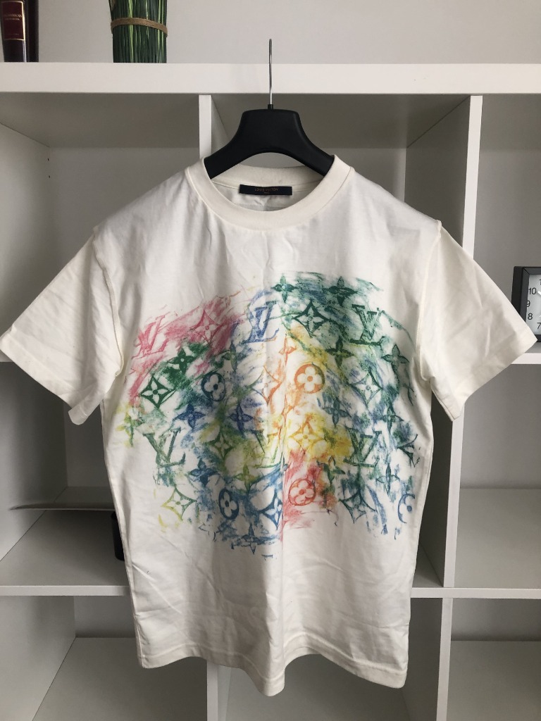 LV Front Printed Pastel Monogram T-Shirt