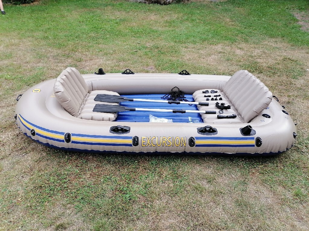 Intex excursion 4 osobowy z wiosłami Drezdenko Kup teraz na Allegro