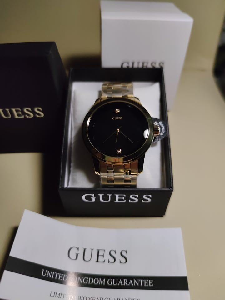 GUESS U11576G3 Zegarek m ski bransoleta z oty oryg Jaros aw