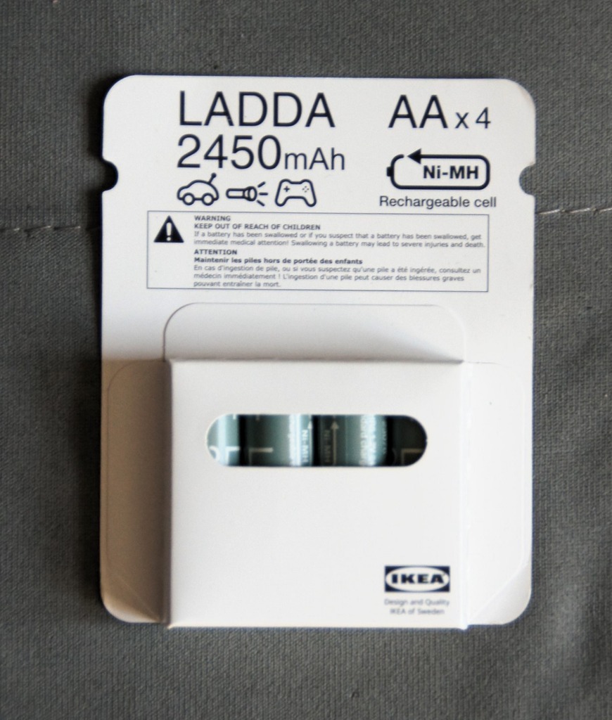 LADDA Pile rechargeable, HR06 AA 1,2V, 2450mAh - IKEA