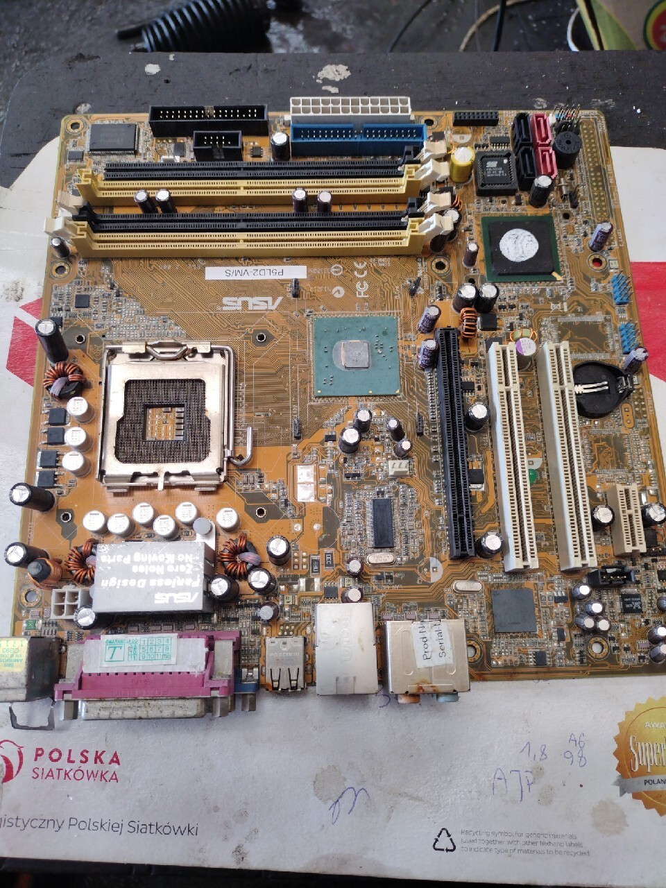 Asus p5ld2-vm/s pcie ddr | Michałów-Reginów | Licytacja na Allegro Lokalnie