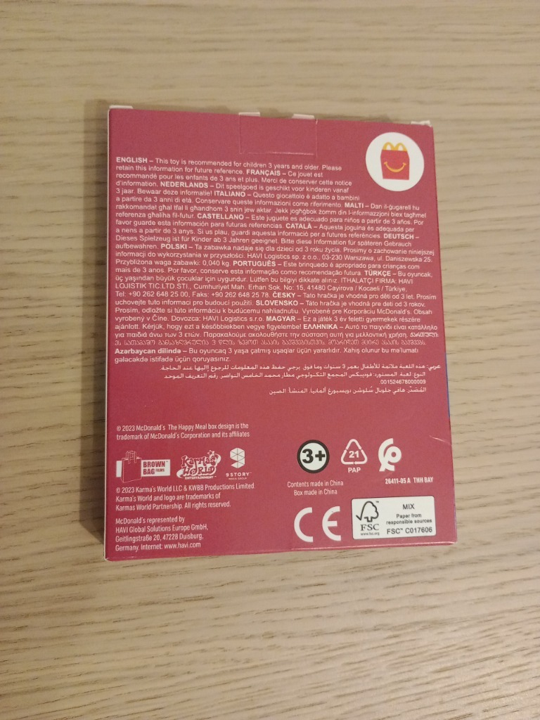 2023 McDonald's Happy Meal zabawka Karma's World Rypin Kup teraz na