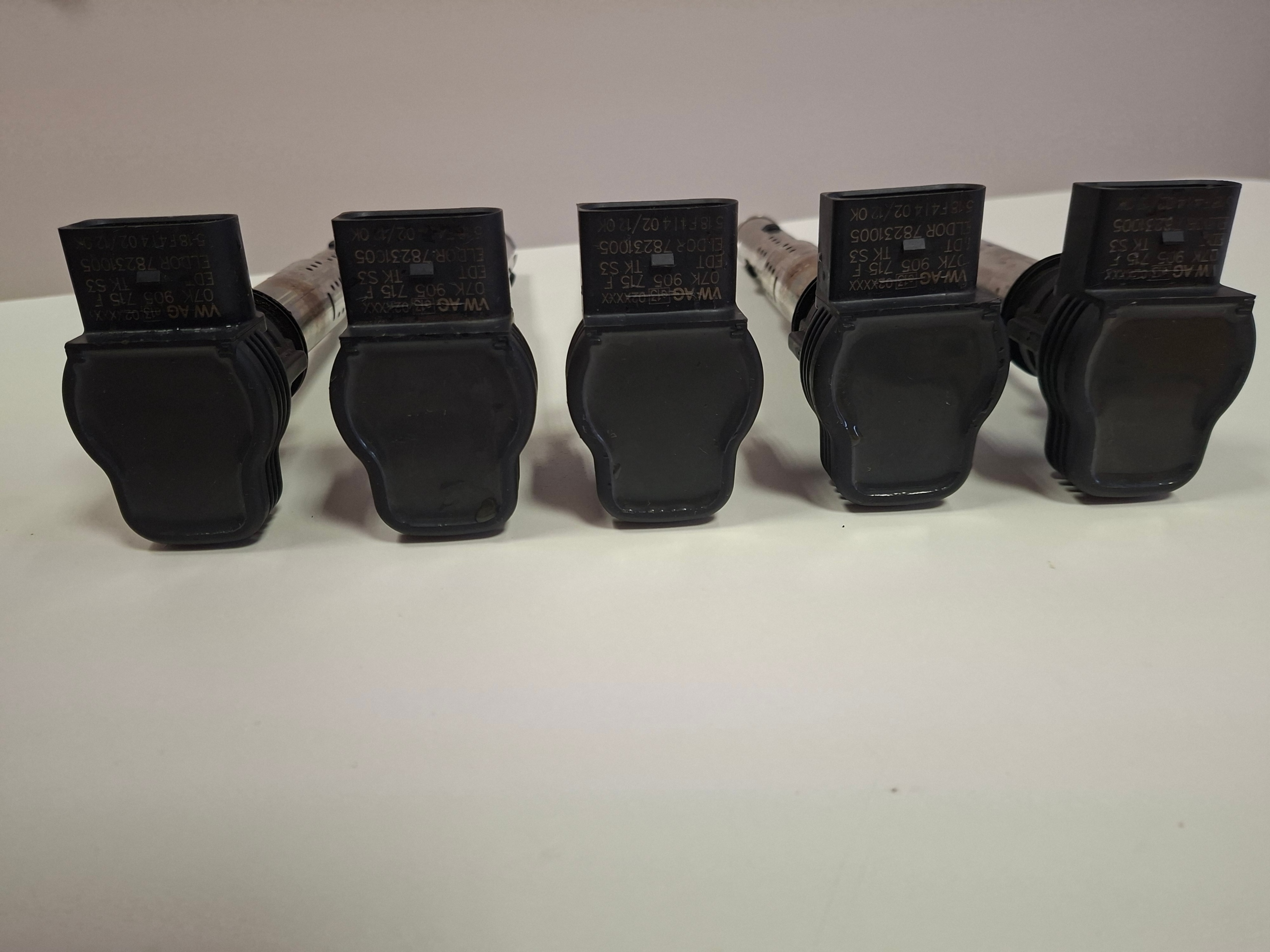 КОТУШКИ ЗАПАЛЕННЯ VW AUDI 07K905715F (КОМПЛЕКТ 5 SZT.) 1.8T / 2.0T / 2.5 