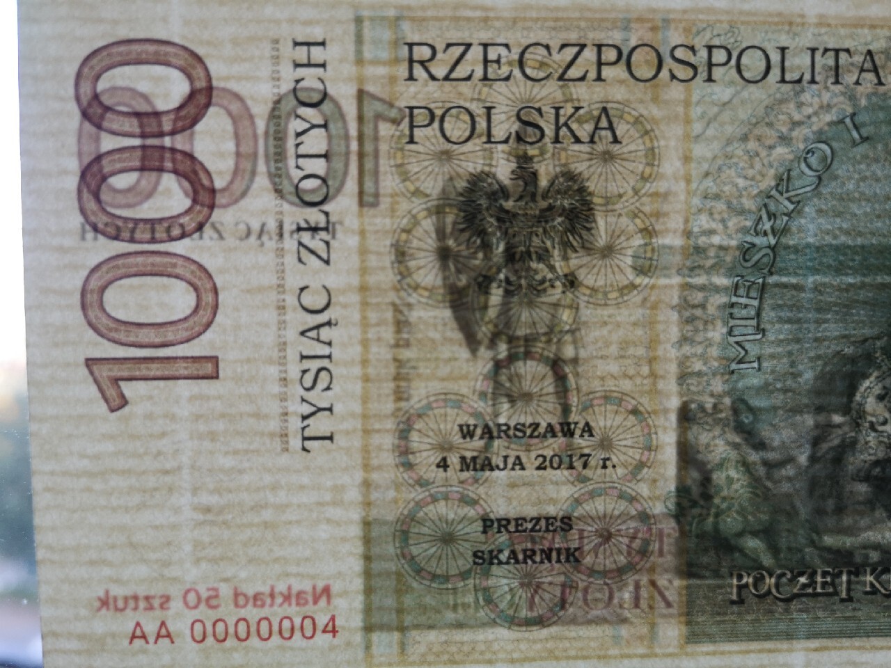 Banknot 1000 zł Mieszko I Poczet Królów Polskich | Wrocław | Kup teraz ...
